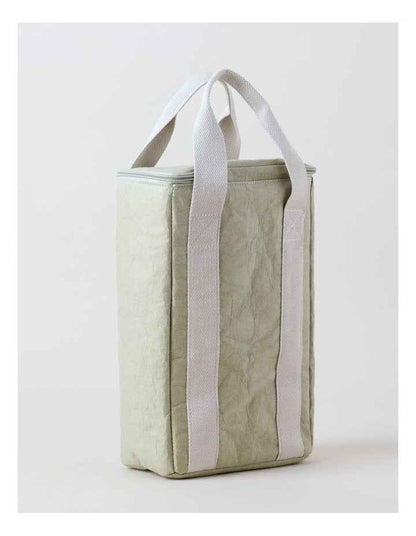 Hinterland Washed Paper Drinks Bag in Sea Moss/Taupe