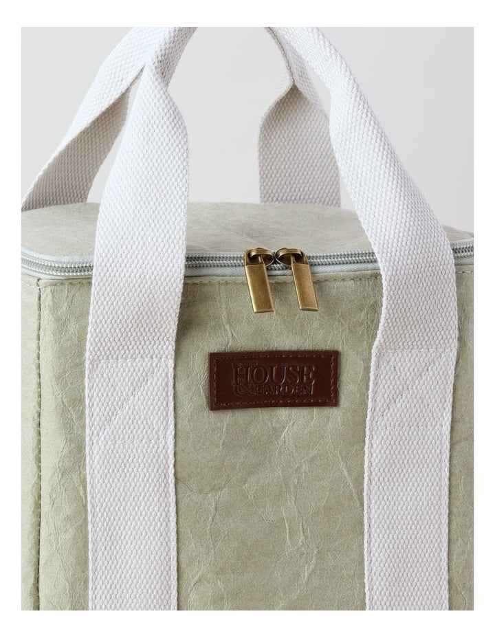 Hinterland Washed Paper Drinks Bag in Sea Moss/Taupe