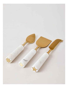 Wonderland Cheese Knife Set of 3 in Marble