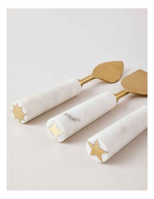 Wonderland Cheese Knife Set of 3 in Marble