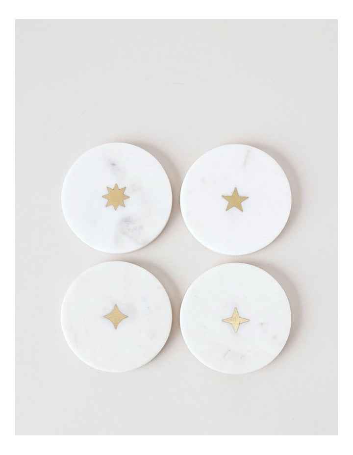 Wonderland Coaster Set of 4 in Marble