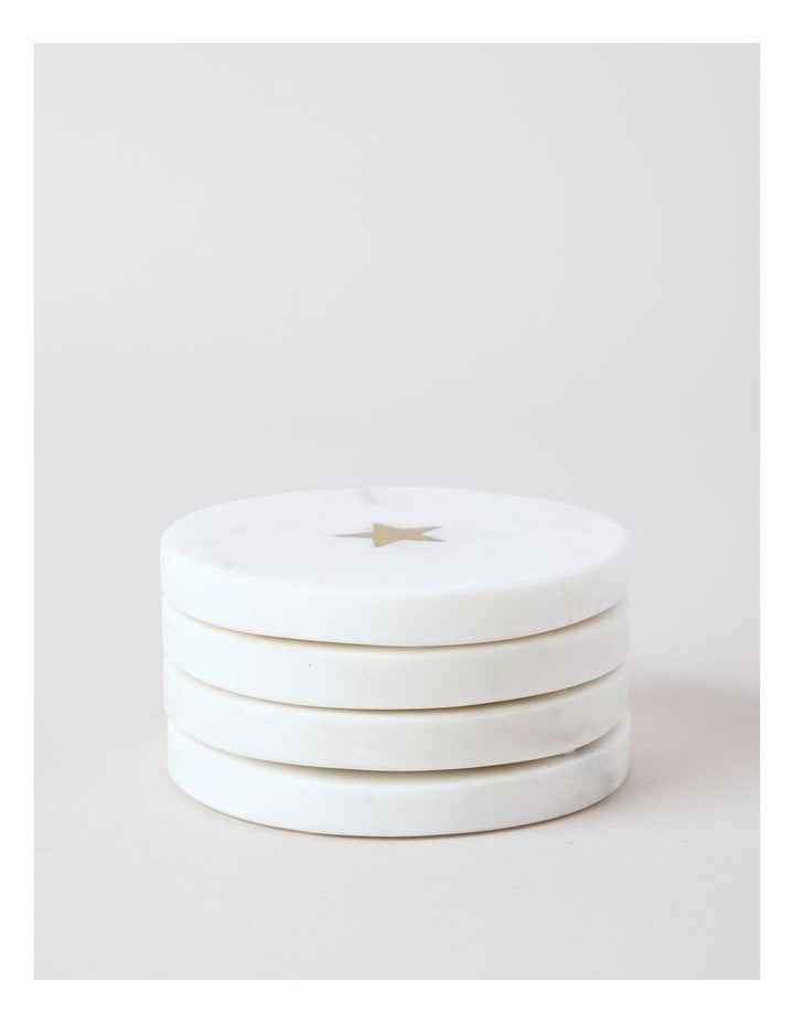 Wonderland Coaster Set of 4 in Marble