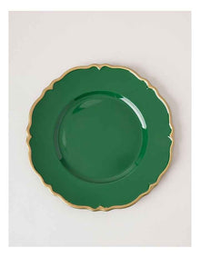 Spring Charger Plate Set of 4 in Green