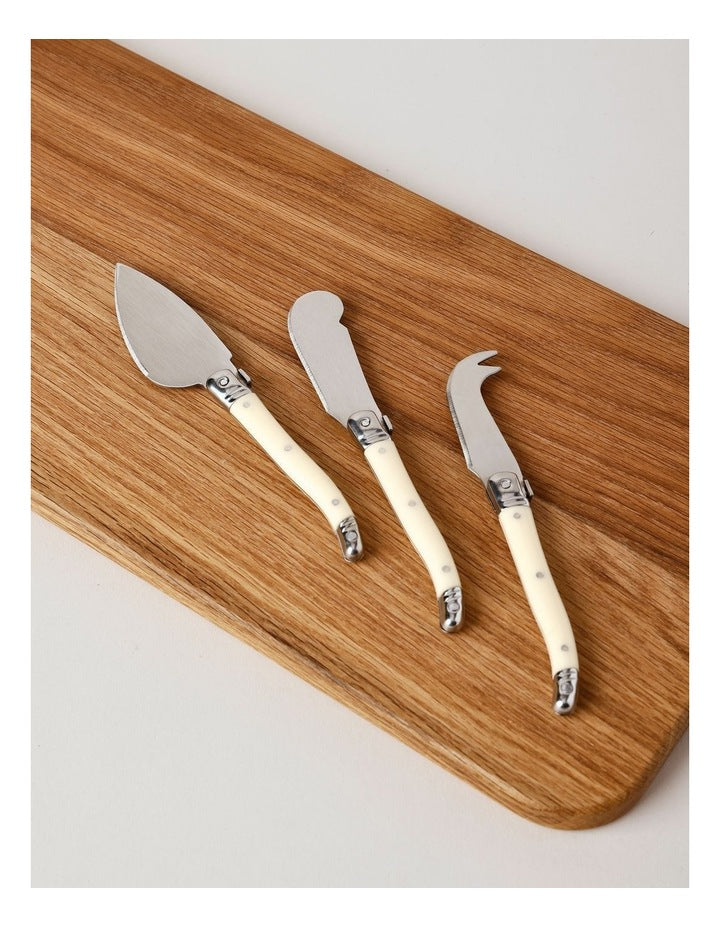 Laguiole French Serving Set of 4 in Brown