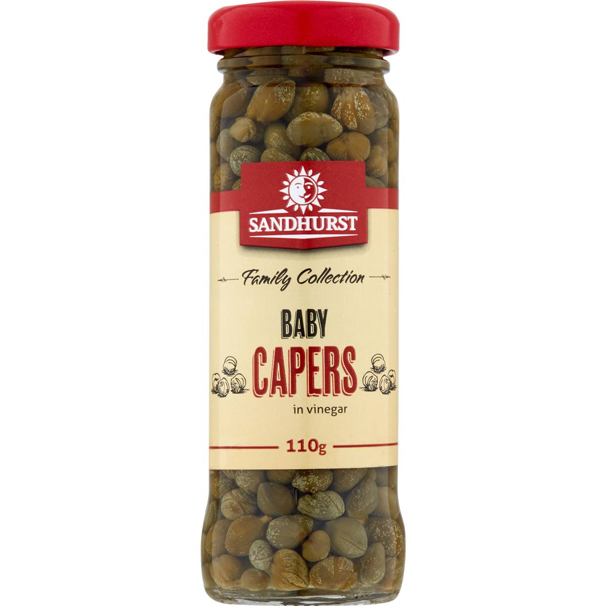 Sandhurst Baby Capers In Wine Vinegar 110g