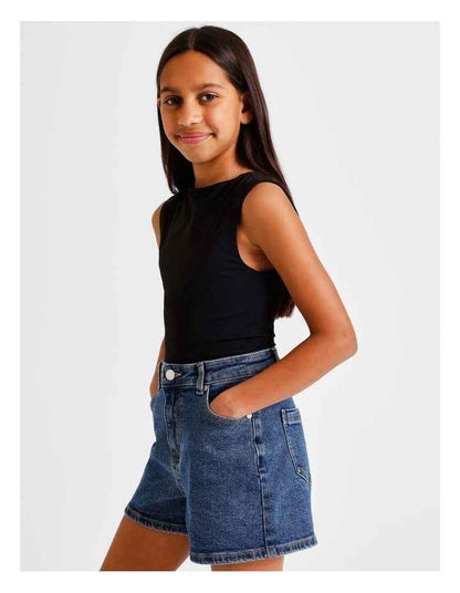 Sleeveless Soft Touch Bodysuit in Black