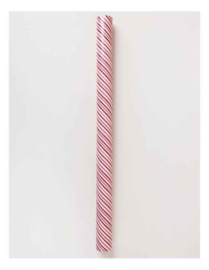Candyland Christmas Candy Stripes Wrap 5m in Pink/Red