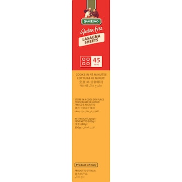 San Remo Lasagne Gluten Free 200g