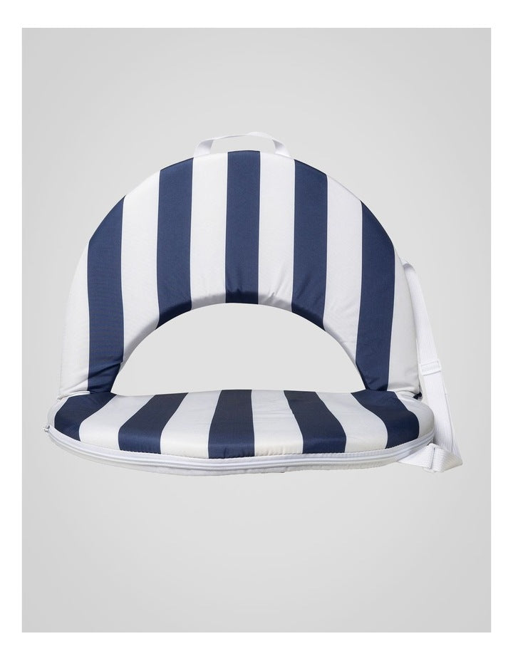 Heritage Capri Stripe Round Recliner: Navy