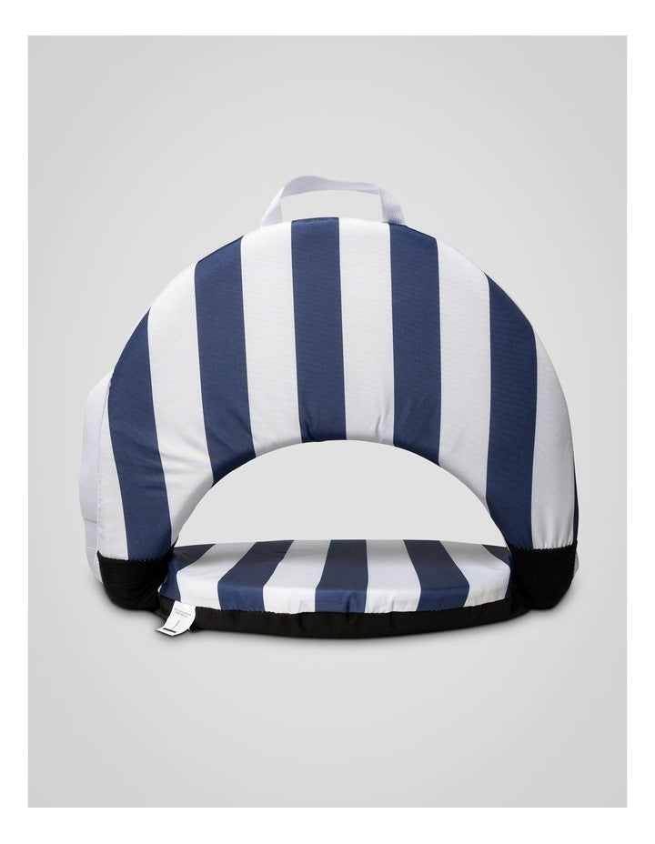 Heritage Capri Stripe Round Recliner: Navy