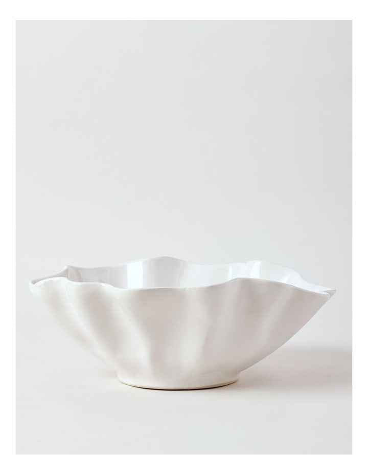 Fluted Serve Bowl 33cm in White