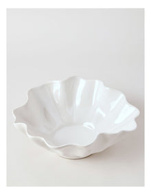Fluted Serve Bowl 33cm in White