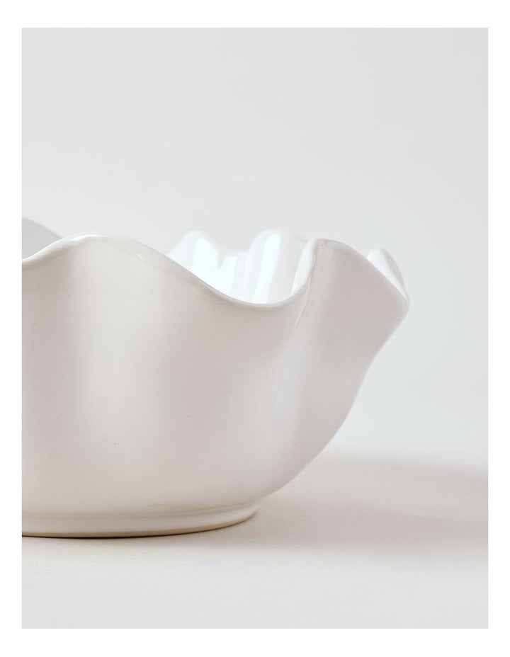 Fluted Serve Bowl 27cm in White