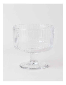 Honey Bee Pressed Glass Trifle Bowl in Clear