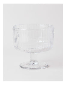 Honey Bee Pressed Glass Trifle Bowl in Clear