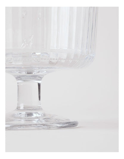 Honey Bee Pressed Glass Trifle Bowl in Clear