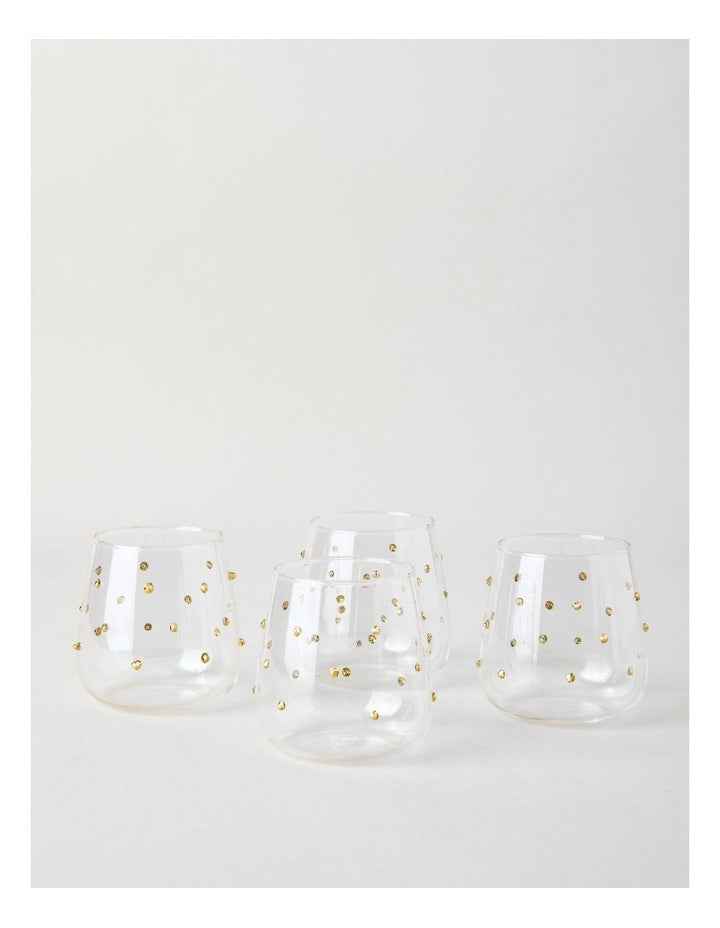 Celestial Tumbler Set of 4 in Clear