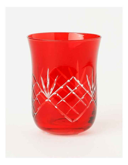 Traditional Christmas Tumbler Set of 4 in Red
