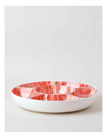 Petals Chip & Dip Lazy Susan in Pink