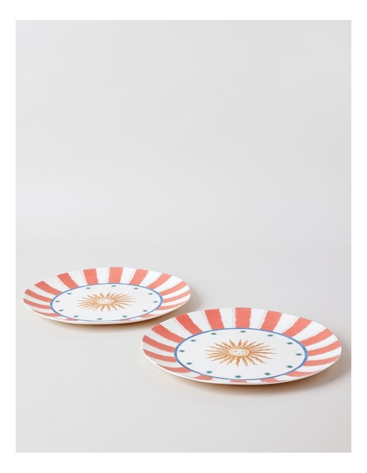 Sunshine Dinner Plate Set of 2 in Multi
