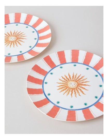 Sunshine Dinner Plate Set of 2 in Multi