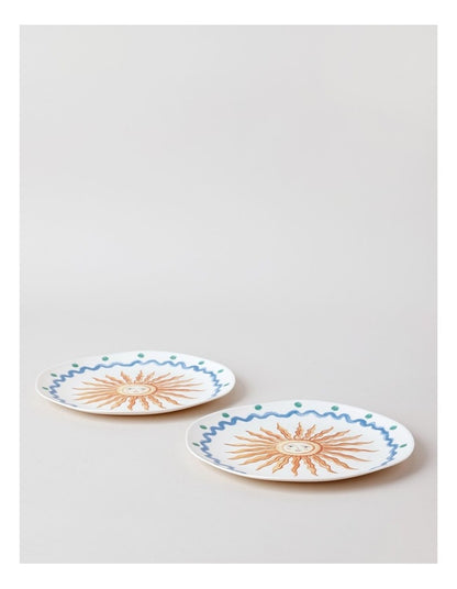 Sunshine Side Plate Set of 2 in Multi