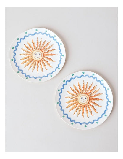 Sunshine Side Plate Set of 2 in Multi