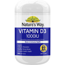 Nature's Way Vitamin D3 1000IU Soft Capsules 300 pack