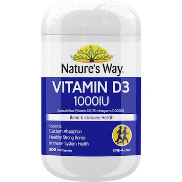 Nature's Way Vitamin D3 1000IU Soft Capsules 300 pack