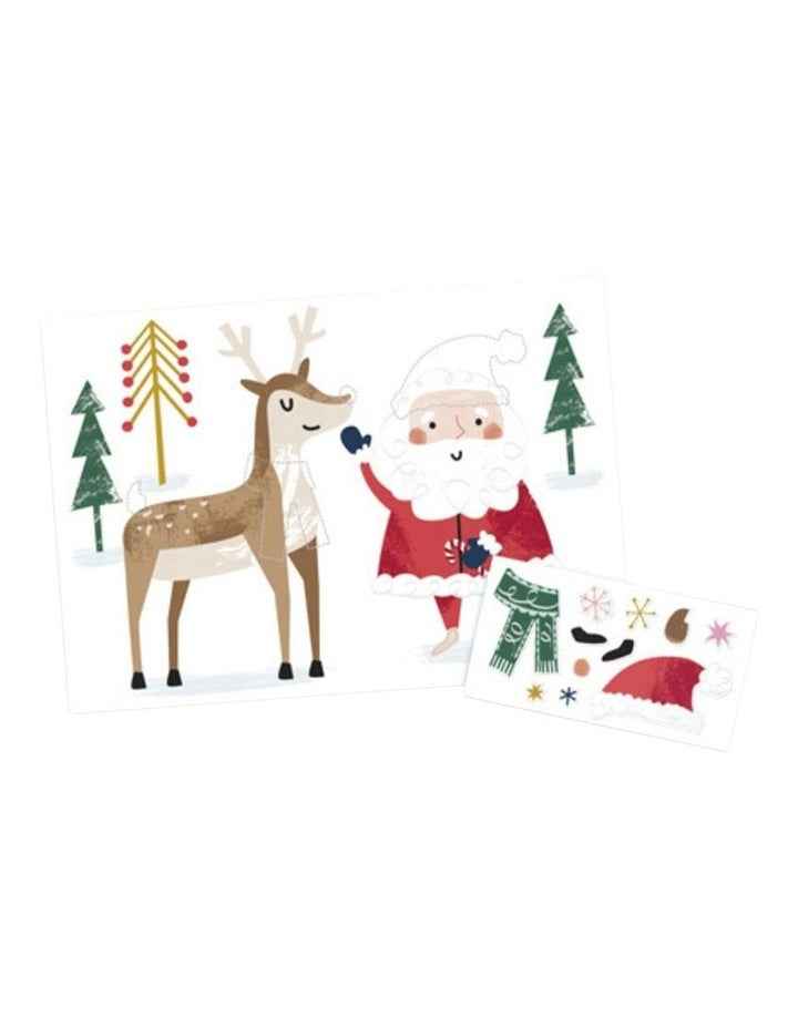 Santa & Reindeer FSC 8 Pack Crackers 25 cm in Red