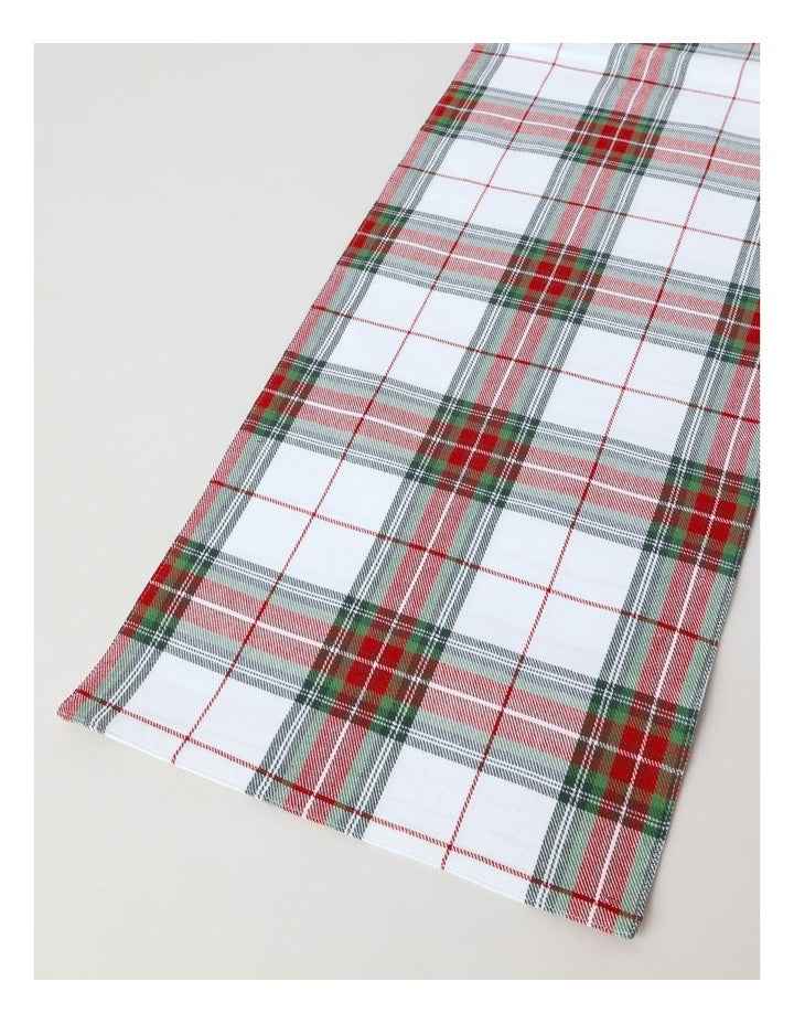 Tartan Runner in White