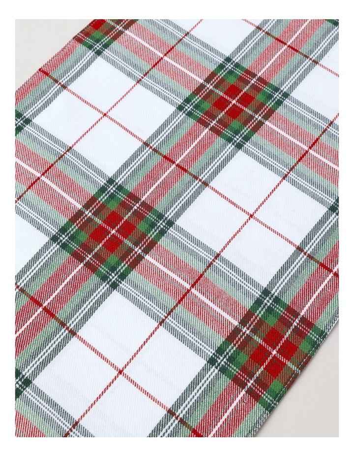 Tartan Runner in White