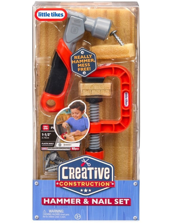 Creative Construction Hammer and Nail Set