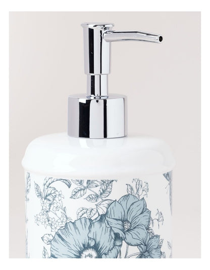 Toile Soap Dispenser in Blue