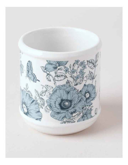 Toile Bathroom Accessories in Blue