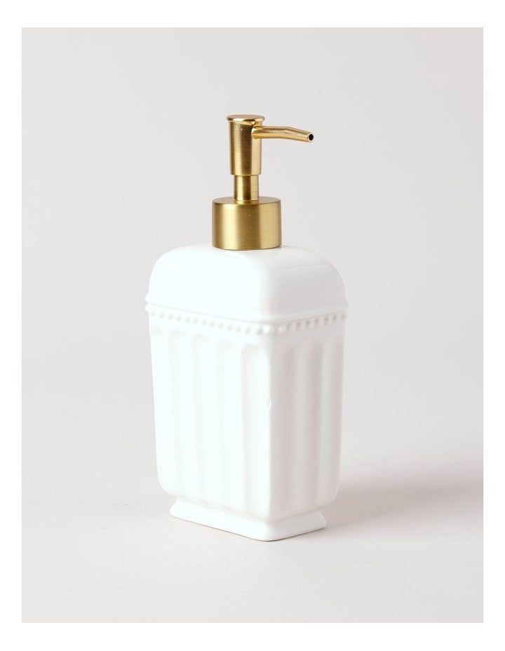 Cape Soap Dispenser in White