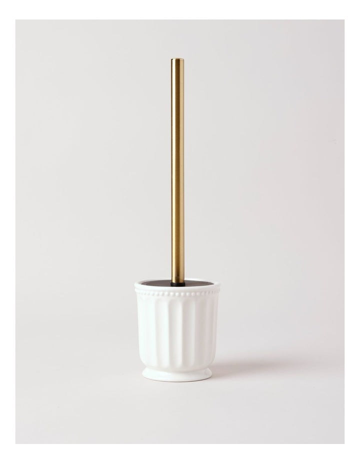 Toilet Brush Holder in White