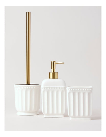 Toilet Brush Holder in White
