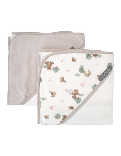 Hooded Towel 2 Pack in Brown