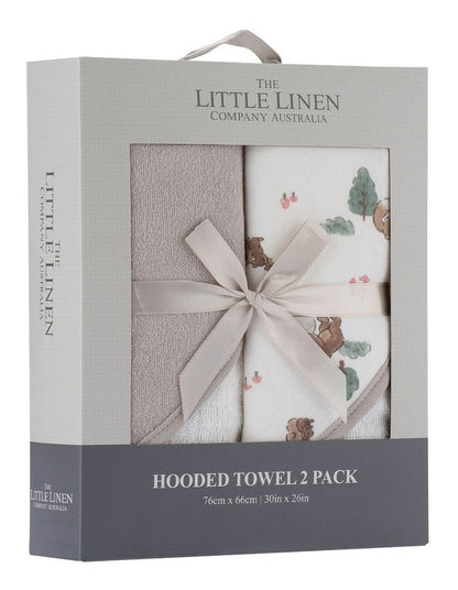 Hooded Towel 2 Pack in Brown