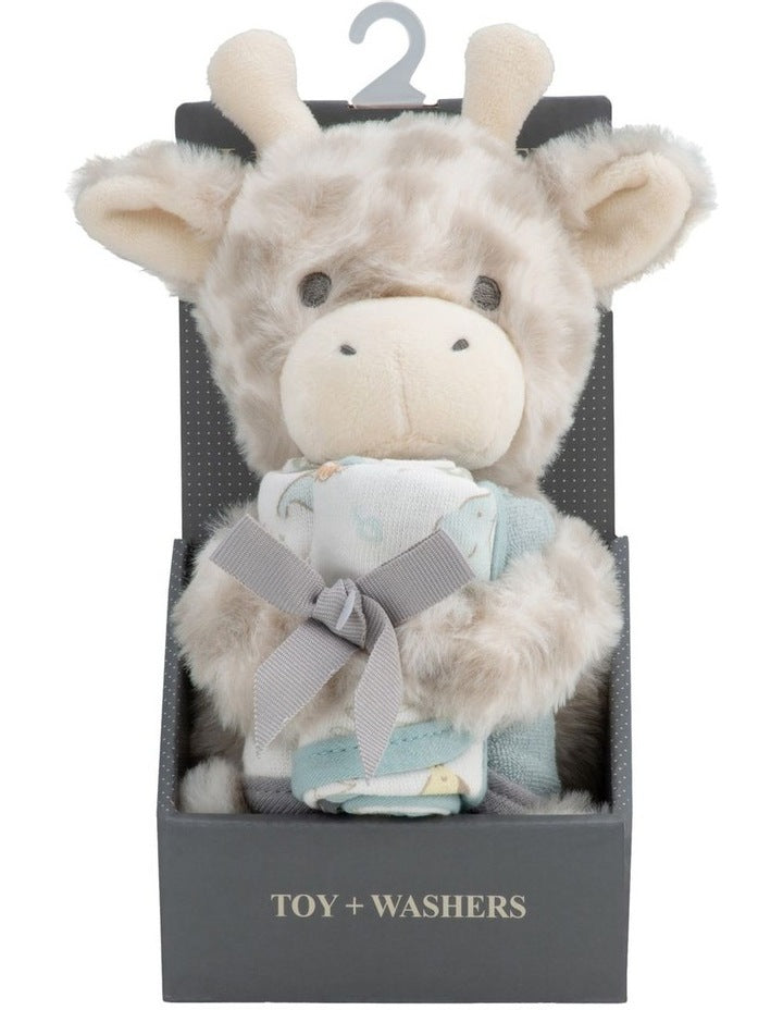 Plush Toy & Washers Savanna Giraffe