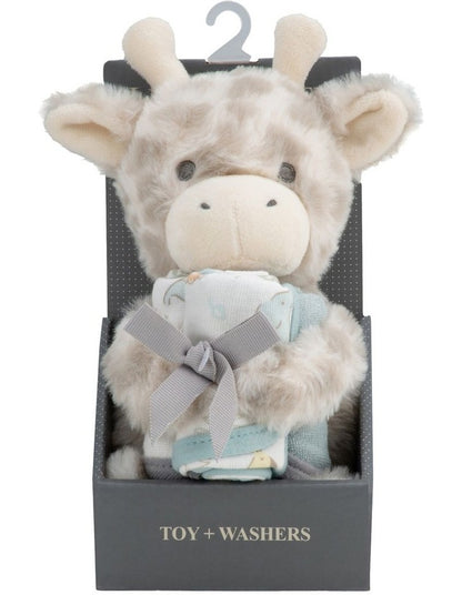 Plush Toy & Washers Savanna Giraffe