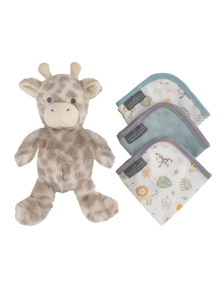 Plush Toy & Washers Savanna Giraffe