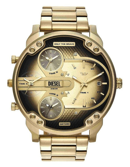 Mr. Daddy Slim Analogue DZ7490 Watch in Gold