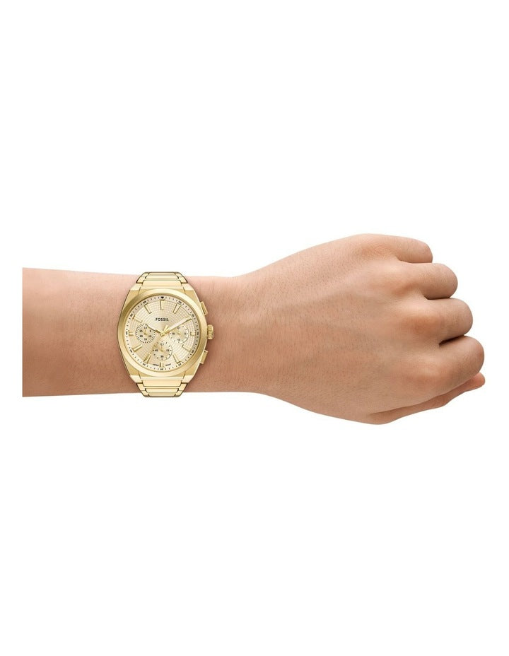 Everett FS6119 Analog-Chronograph Watch in Gold