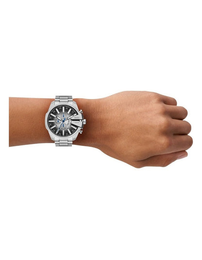 Mega Chief Slim Analog-Chronograph DZ4686 Watch in Silver