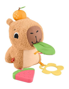 Fisher-Price Snuggly Snacky Capybara Plush Baby Sensory Toy