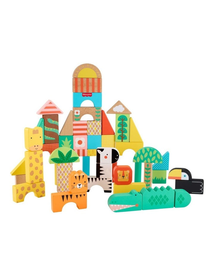 Wooden Jungle Blocks Building Set