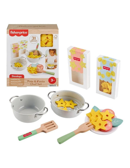 Wood Pots and Pasta Chef Set