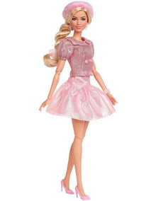 The Movie Margot Robbie As Barbie Wearing Pink Blouse & Skirt Set Doll